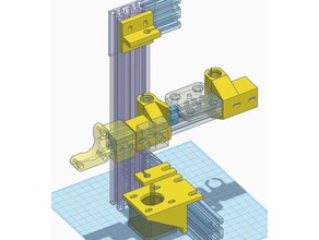 z-axis & x gantry mounts acme nut blocks 3d printer parts 2020 v-slot extrusion am8 z axis 3d print model - Mito3D