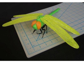 dragonfly dual-Extrusion Tiere bugs dual-extrusion Insekt 3d print model - Mito3D