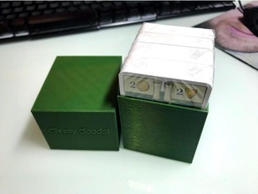paramétrico de la cubierta caja texto opcional juguetes y accesorios juego juegos mesa boardgame 3d print model - Mito3D