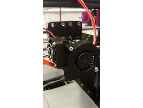 hictop chimera mount 3d printing 3dp11 40mm fan 5015 duct clone cyclops dual color extruder extrusion e3d hotend prusa i3 radial x-carriage x carriage 3d print model - Mito3D
