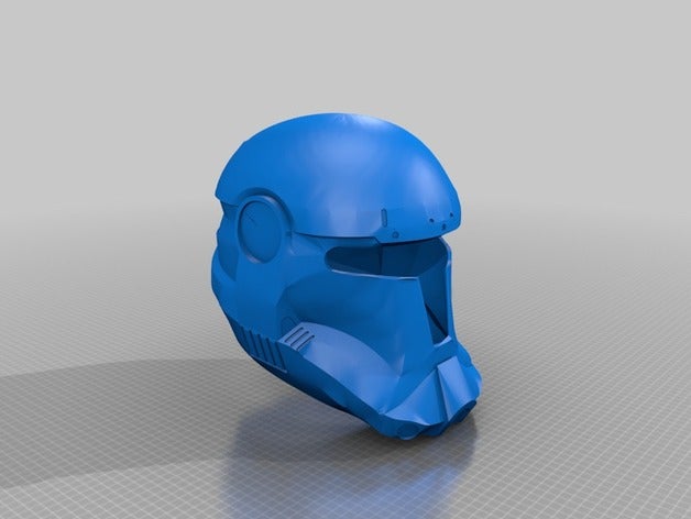 sw republic commando trooper helmet 3d printer accessories 3D print model - Mito3D