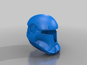 sw republic commando trooper casco Impresora 3d accesorios 3d print model - Mito3D