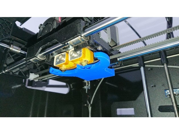 ventilador turbo flashforge creator pro parte conducto de refrigeración remix Impresora 3d accesorios creador la más fría del 3D print model - Mito3D