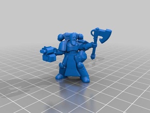 runic wolf cleric 3d printing 3d print model - Mito3D
