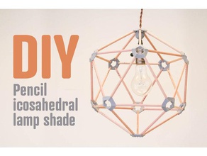 Bleistift ikosaedrischen Lampenschirm Haushalt 3d-drucken Dekor Lampe Schatten 3d print model - Mito3D