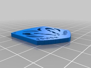3d çizgi dodge ram Anahtarlık 3d print model - Mito3D