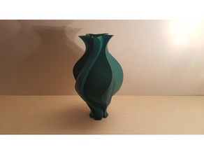 leave vase art spiralized spiral mode printing vases vaso spirale 3d print model - Mito3D