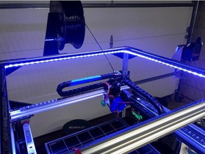 la franja de luz led montaje en 2020 extrusión folgertech ft-5 r2 Impresora 3d accesorios ft5 el titular tira 3d print model - Mito3D