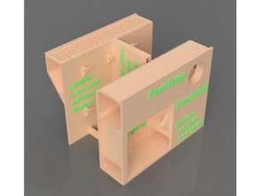 impreso concepto de construcción la pared sección modelos las estructuras edificios edificio los conceptual eléctrica casa plomería 3d print model - Mito3D