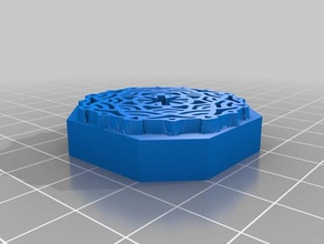 mandala damga 3d baskı 3d print model - Mito3D