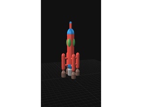space rescue rocket 11 Modelle Rettungs-Rakete Rakete science-fiction Raum 3d print model - Mito3D
