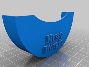 messy burger holder 2 3d printing 3dprinting burgers hamburger press nyc tool 3d print model - Mito3D