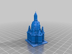 dresden frauenkirche - church our lady 3d scan buildings & structures scanner scanning building germany history miniature model modeling saxony 3d print model - Mito3D