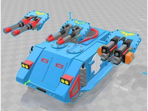 razorback parts rogue trader rhino sc edition vehicles 40k 3d print model - Mito3D