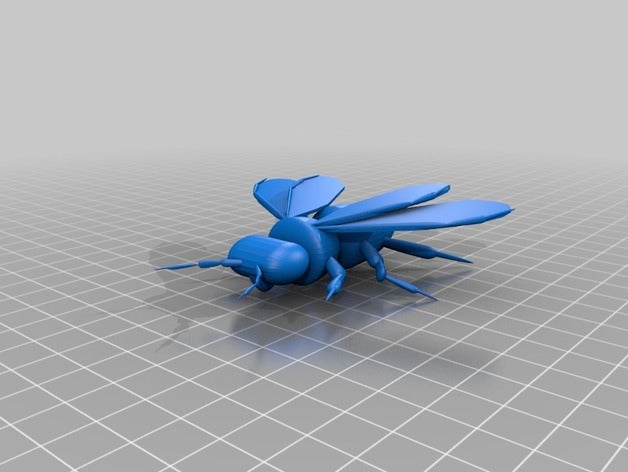la abeja La impresión en 3d biología bumblebee entomología de los insectos 3D print model - Mito3D