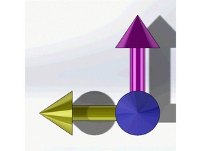 règle de la main droite du champ magnétique visualisées physique et l'astronomie l'électricité le 3d print model - Mito3D