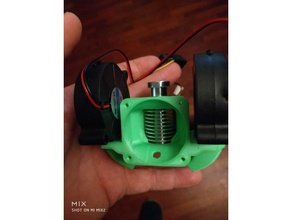 interchangeable dual blower e3dv6 40mm fan led holder 3d printer parts 3d print model - Mito3D