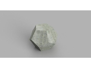 pentagon mold math art concrete lanyard stone yard 3d print model - Mito3D
