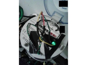 water counter sensor holder home automation led lichtschranke reflexrohr 3d print model - Mito3D