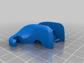 sun visor clip 2000 dodge stratus automotive 3d print model - Mito3D