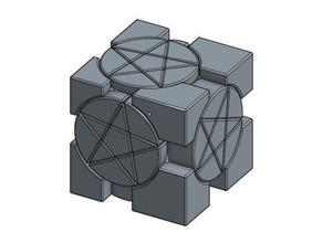 pentagramı ayna aka portal ınferno bulmaca 3d print model - Mito3D