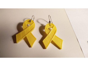 arracades lla groc des boucles d'oreilles llibertat jaune 3d print model - Mito3D