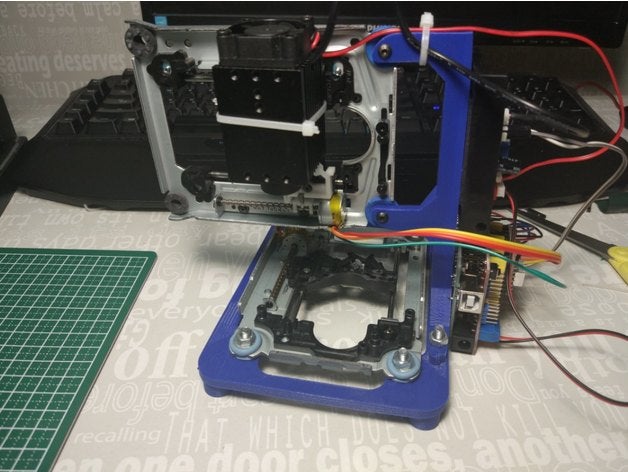 diy lazer gravür cd-rom cnc makine 3D print model - Mito3D