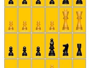 zcarda échecs gold edition les pièces d'échecs 3d print model - Mito3D
