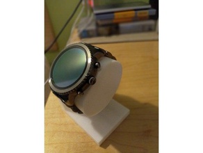 fossil q smart watch holder accessories 3d print model - Mito3D