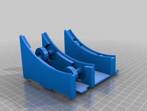 spool rails bearings prusa-like printers 3d printer parts prusa i3 holder 3d print model - Mito3D