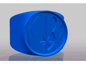 jedi anello di star wars anelli 3d print model - Mito3D