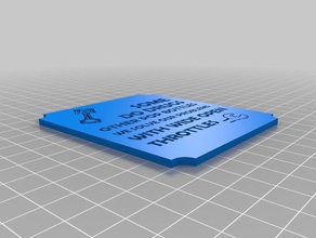garage2 placca segni e loghi preventivo citazioni 3d print model - Mito3D