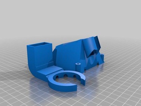 80 25mm fan duct cust e3d v6 setup anet a6 part cooling 3d printing 3d print model - Mito3D