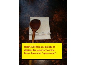 kitchen spoon drip-off & dining rest tool 3d print model - Mito3D