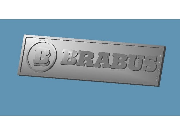brabus logo plate coins & badges 3D print model - Mito3D