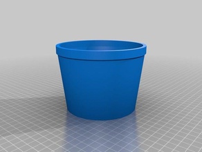 simple flower pot outdoor & garden flower garden gardening pot simple traditional 3d print model - Mito3D
