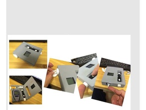 glucometer caso utensili & caselle box il test del diabete metro cerniera medico specializzata 3d print model - Mito3D