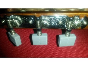afinador de guitarra botão a música violão knob peg seqüência caracteres cadeias sintonizador tuning 3d print model - Mito3D