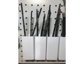 pegboard bandeja de suporte da escova porta-ferramentas & caixas caixa montagem 3d print model - Mito3D