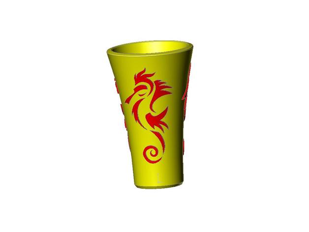 seahorse vase household 3D print model - Mito3D