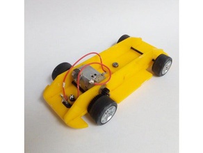 scalextric chassis transverse motor front wheel drive vehicles 2d design laser cut 3d print model - Mito3D