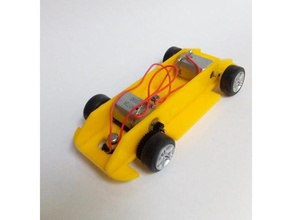 scalextric chassis-quer-motor all wheel drive Fahrzeuge 3d print model - Mito3D