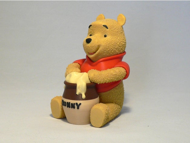 winnie pooh animals bear cartoon 3D print model - Mito3D