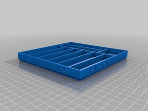 intestazione cassetto metà altezza remix organizzazione componente i componenti l'elettronica di intestazioni organizzatore impilabile cassetta archiviazione scatola stoccaggio vassoio vassoi 3d print model - Mito3D