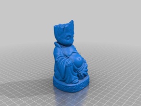 baby groot buddha 3d-drucken 3d print model - Mito3D