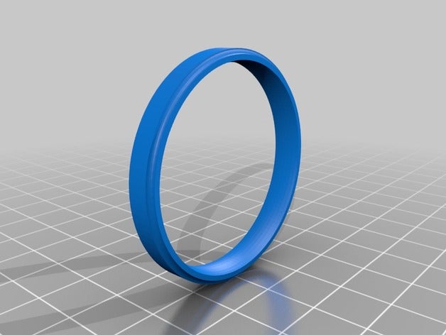 einfache Hochzeit-band Schmuck ring Hochzeit 3D print model - Mito3D