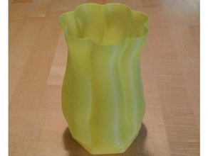 flowagon vase décor L'impression 3d grand de fleurs hexagone mode 3d print model - Mito3D