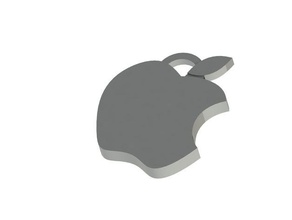 apple keychain keychains iphone mac macbook 3d print model - Mito3D