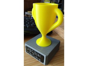 trophy name plate 3d print model - Mito3D
