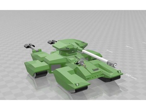 1 100 unsc rhino araç 1-100 ölçek 15 mm halo yere komut wars tankları BMGK 3d print model - Mito3D